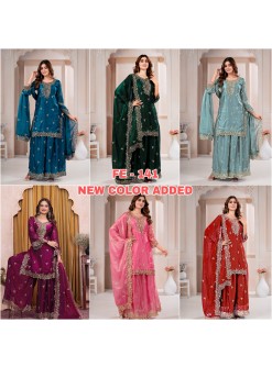 FE-141 | Fendy Silk Sequence Embroidered Designer Sharara