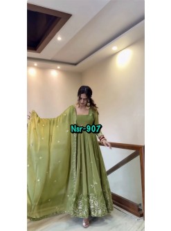 NSR-907 | Pure Fendy Silk Embroidered Ready-to-Wear Collection
