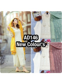 AD146 | Heavy Faux Georgette Sequence & Real Mirror Party Wear Collection