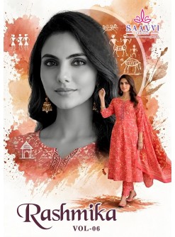 SAANVI TRENDS | RASHMIKA VOL-6 | Ready-Made Cotton Anarkali Collection