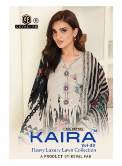 KEVAL FAB | KAIRA VOL 33 | Heavy Lawn Cotton Printed Collection