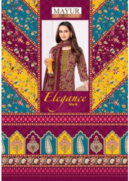 ELEGANCE VOL:-9  READYMADE COTTON DRESS  MAYUR CREATION 