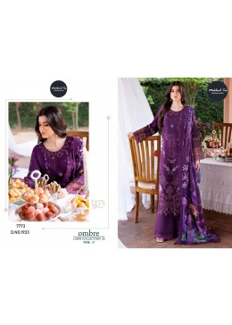 D.NO:- 1993-1994- OMBRE LAWN COLLECTION VOL-7 WITH PAKISTANI COTTON WORK SUIT BY MEHBOOB TEX 