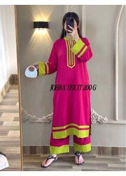 JT - 200 - VISCOSE REYON READYMADE CORD SET BY JOHRA TEX
