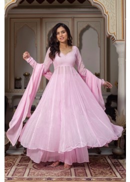 KD1636 - FAUX GEORGETTE HAND WORK PADDED BY ANARKALI NAIRA GOWN COLLECTION 