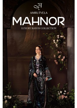 MAHNOOR LUXURY RAYON COLLECTION - PURE REYON WITH HEAVY EMBROIDERY WORK BY PAKISTANI SUIT COLLECTION 