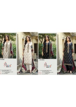 Pure Viscose Maslin Digital Print Aari Diamond Work Suit Set – KT-319 Pakistani Suit Single Wholesale Price 