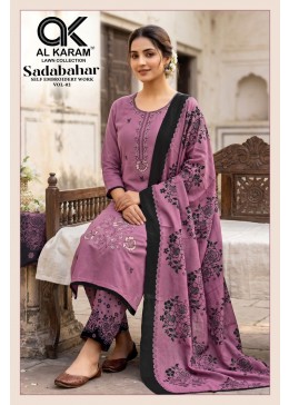 Al Karam Lawn Sadabahar Vol 02 Premium Embroidered Rayon 3-Piece Pakistani Suit set to set wholesale price 