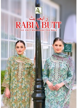 ALOK SUIT Rabia Butt Premium Cambric Cotton Embroidered Suit (Full Set) Wholesale Price 