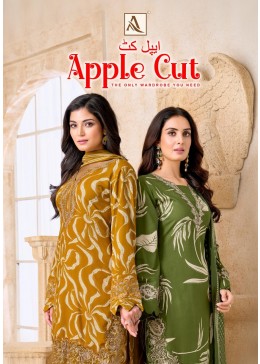 Alok Suit Apple Cut Designer Viscose Reyon Printed Suit (Full Set) Wholesale Price 
