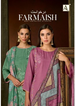 Alok Suit Farmaish Premium Viscose Maslin Embroidered Suit (Full Set) Wholesale Price 