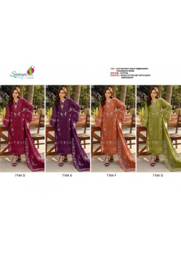 SANIYA TRENDZ ELAF PREMIUM D-7164 – Cotton Chikankari Embroidered Suit with Kotta Dupatta Pakistani Suit (Single & Full Set) Wholesale Price 