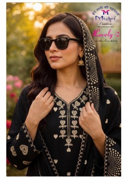 MISHRI CREATION Lovely Vol 2 – 130 GSM Cotton Printed 6 Pcs Collection Pakistani Suit Full Set Wholesale Price 