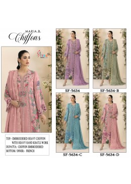 SF-5634 COLOR | Heavy Embroidered Chiffon Suit | RD Fashion Surat