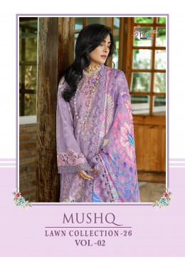 SHREE FABS SURAT | MUSHQ LAWN COLLECTION VOL-2 | Premium Embroidered Suit | RD Fashion Surat