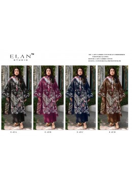ELAN STUDIO | E-43 | Cambric Lawn Cotton Suit | RD Fashion Surat