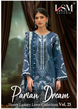LSM GALLERIA | PARIAN DREAM VOL 25 | Heavy Luxury Lawn Readymade Suit | RD Fashion Surat