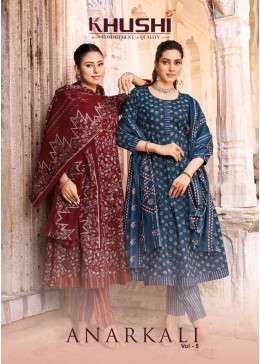 NANDGOPAL PRINT | KHUSHI ANARKALI VOL 5 | 130 GSM Cotton Readymade Suit | RD Fashion Surat