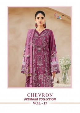 SHREE FABS | CHEVRON PREMIUM COLLECTION VOL-17 | Cotton Self Embroidery Suit | RD Fashion Surat