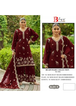 BILQIS | B-291 | NC Moss Embroidered Palazzo Suit | RD Fashion Surat