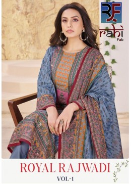 RAHI FAB | ROYAL RAJWADI | Pure Cotton Lawn Handwork Suit | RD Fashion Surat