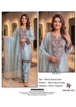 HOOR TEX HF-953 A To C | PREMIUM PAKISTANI 3 PIECE SUIT