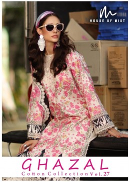 HOUSE OF MIST | GHAZAL COTTON VOL.27 | DESIGN 06 | PURE COTTON DRESS MATERIAL | ₹355