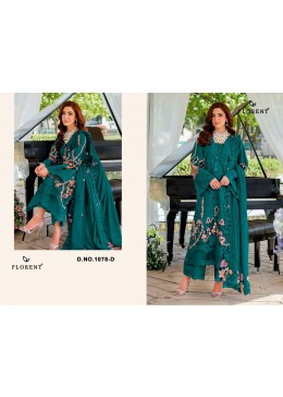 FLORENT-1078 D CAMBRIC COTTON EMBROIDERY WORK IN PAKISTANI SUIT
