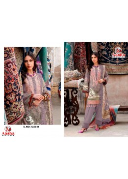 Aasha Designer 1220AB Cotton Embroidered Suit Set