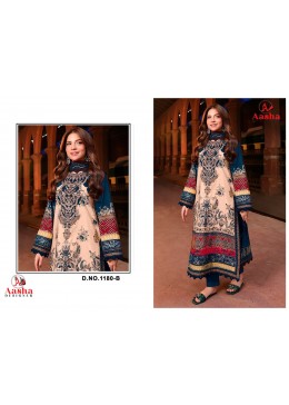 Aasha Designer ASD-1180ABC Embroidered Cotton Suit