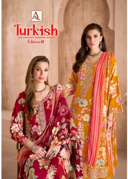 Alok Suit Turkish-18 Designer Viscose Rayon Suit