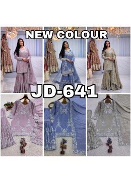 JD-641 | German Chinon Silk | Designer Sharara | Premium Quality