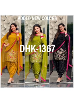 DHK-1367 | Patiala Dhoti Set | Heavy Embroidery | Ready to Wear