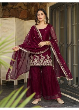 Juhee | Heavy Fendy Satin | Embroidered Party Wear | Ready to Ship