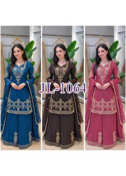 JL-1064 Natural Crepe Silk Designer Collection