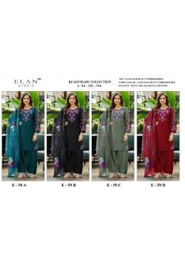 ELAN STUDIO E-59 | Gajji Silk Farsi Salwar Suit