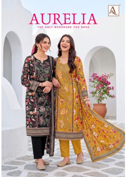 ALOK AURELIA | Pure Viscose Maslin Designer Suit