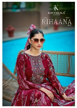 KAVYA KALA RIHAANA Vol-17 | Lawn Cotton Suit