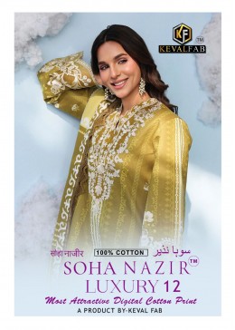 KEVAL FAB SOHA NAZIR Vol-12 | Heavy Cotton Print Suit