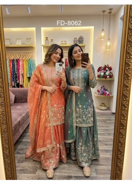FD-8062 | Zmy-Chu Silk Embroidered Sarara Set