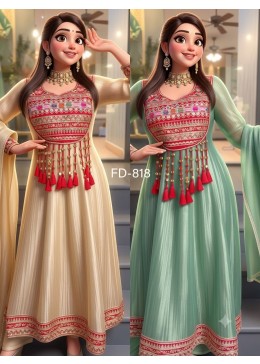 FD-818 | Pure Salsa Crush Silk Designer Showroom Collection
