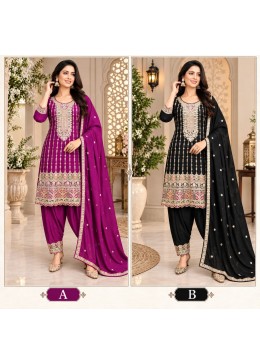 Heavy Chinon Festive Sequence & Coding Embroidery Collection