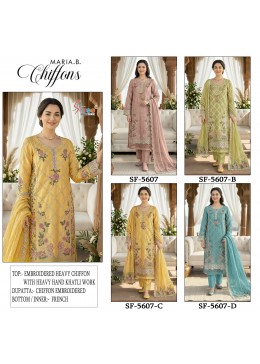SF-5607 | Heavy Chiffon Hand Khatli Designer Collection