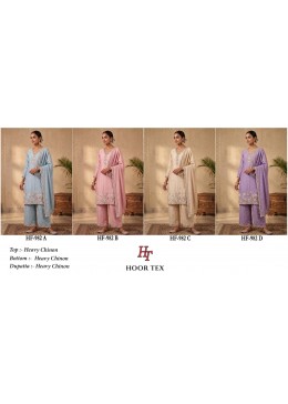 HOOR TEX | HF-982 A to D | Heavy Chinon Pakistani Collection