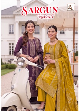ALOK SUIT | SARGUN-9 | Viscose Maslin Jacquard Designer Collection