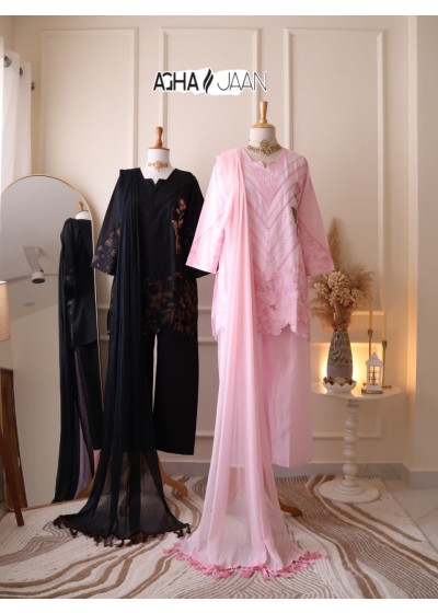AGHAJAAN - 1029 CABRIC COTTON EMBROIDERY & CUTWORK