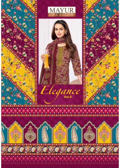 ELEGANCE VOL:-9  READYMADE COTTON DRESS  MAYUR CREATION 