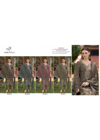 AT - 237 A B C D VISCOSE MUSLIN (AMRUTVELA)