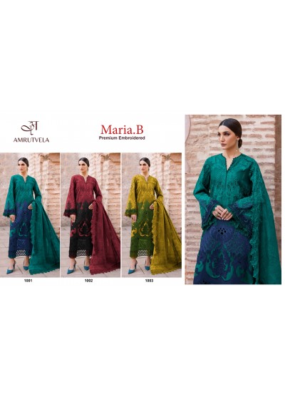MARIA B PREMIUM EMBROIDERED PAKISTANI SUIT COLLECTION BY AMRUTVELA 