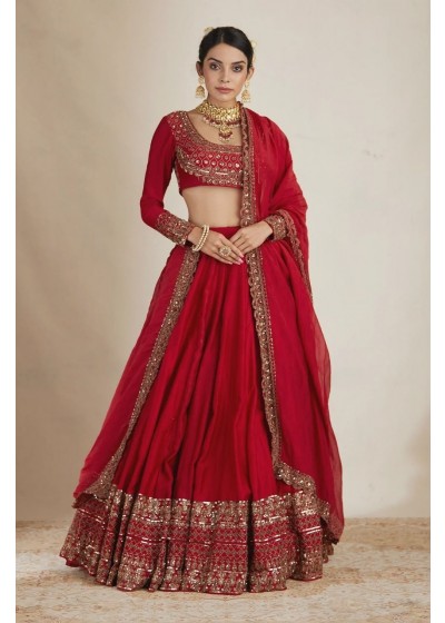 QRC - 404 VICHITRA SILK PARTY WEAR AND WEDDING LEHENGA COLLECTION 